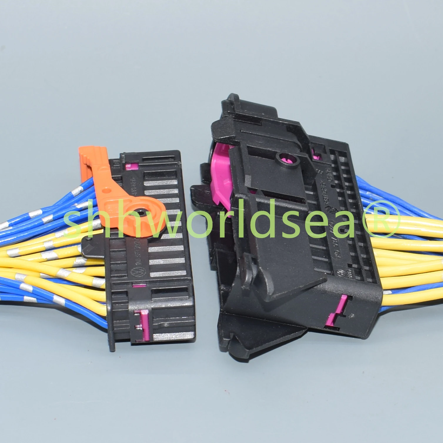 shhworldsea  28 Pin/Way Female Male Loom Repair Door Harness Connector Plug Socket For VW AUDI SEAT SKODA 1K0937702C 1K0937722D