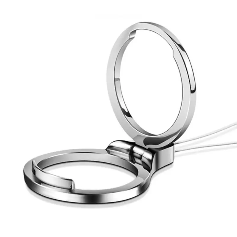R53C Portable Phone Rings Stand with Short Lanyard Accessory for Daily
