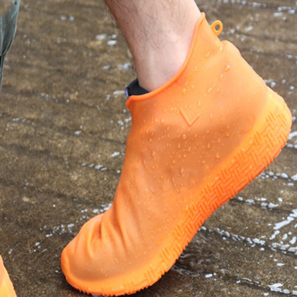 

1Pair Silicone Waterproof Shoe Protector Anti-Slip Shoes Cover Durable Flexible Case for Outdoor Travel Rain Snow
