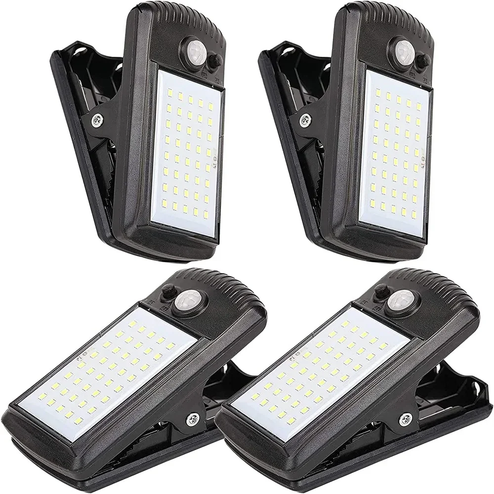 Luz LED Solar inteligente para exteriores, lámpara impermeable con Clip de inducción humana para jardín, tienda, garaje y patio, 1 piezas