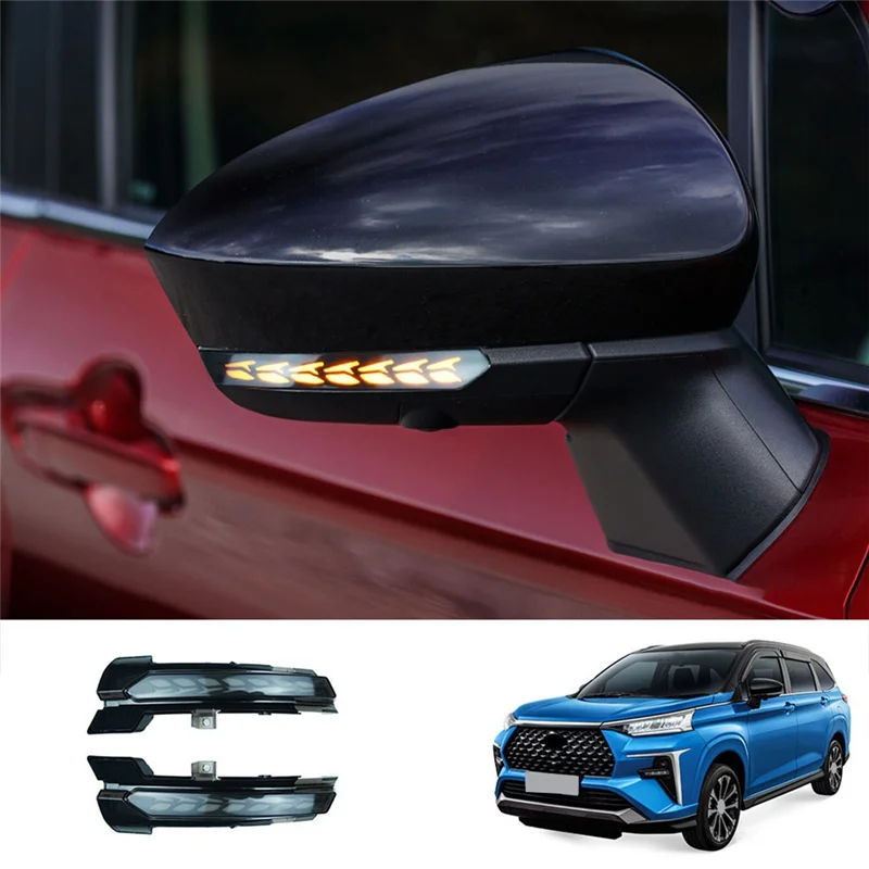 Car Led Side Mirror Yellow Light Flowing LED Lights Turn Signal Light for Toyota Veloz 2022-2023 Car Accessories