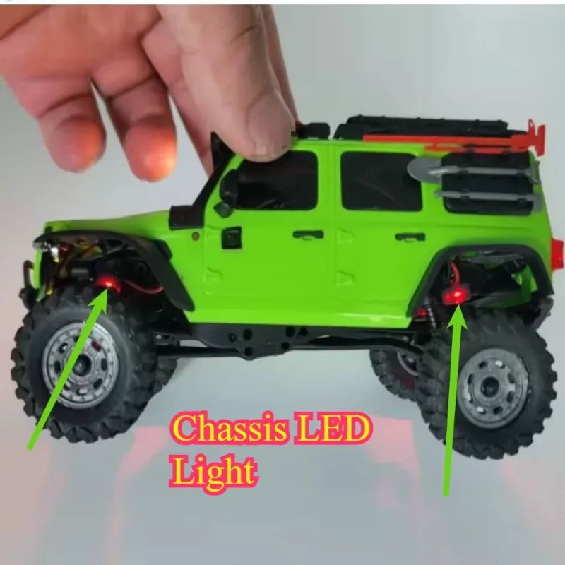 RC Crawler Upgrade Parts Custom Size Resin Chassis Light For Axial SCX30 1/30 Scale RC Car Modification Decor Accessories