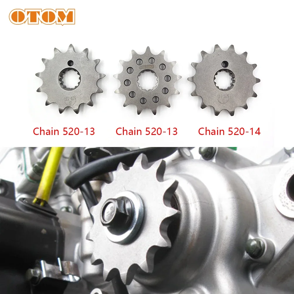 For NC250 Engine Motorcycle Front Sprocket 520-13T/14T Forged Drive Sprocket ZONGSHEN AVANTIS MOTOLAND ENDURO Motocross