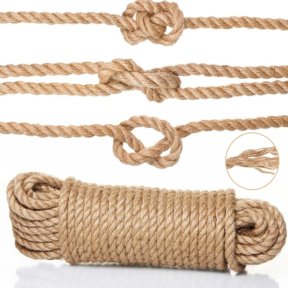 

10M Natural Vintage Jute Cord String Gift Wrapping Crafts Jute Twine Rope Burlap Party Wedding Diy Decorate Supplies Home Decor