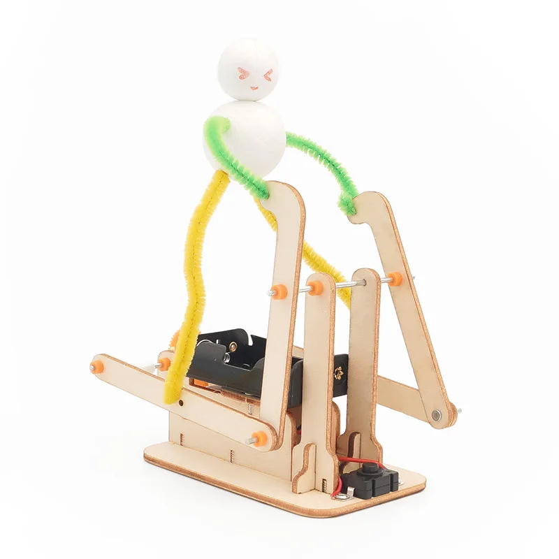 Fai da te Robot da corsa Giocattoli scientifici Bambini Technologia Kit di strumenti sperimentali Apprendimento Giochi educativi di puzzle in legno per bambini G23