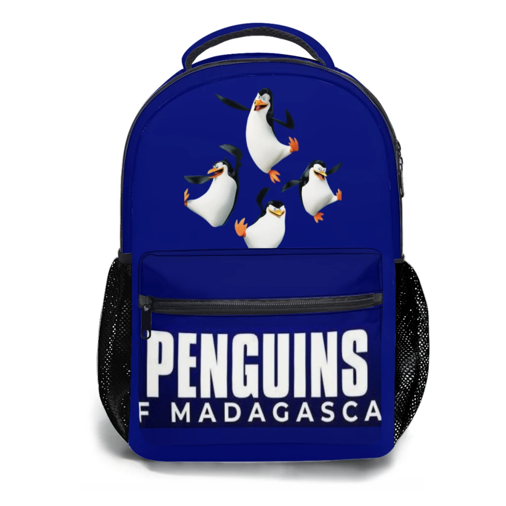 Sac à Dos d'Étudiant de Dessin Animé de Grande Capacité, Cartable de Madagascar pour Fille