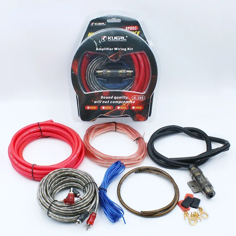 10/8/6/4GA Car Amplifier Cable Car Audio Modification Subwoofer Modification Connection Cable