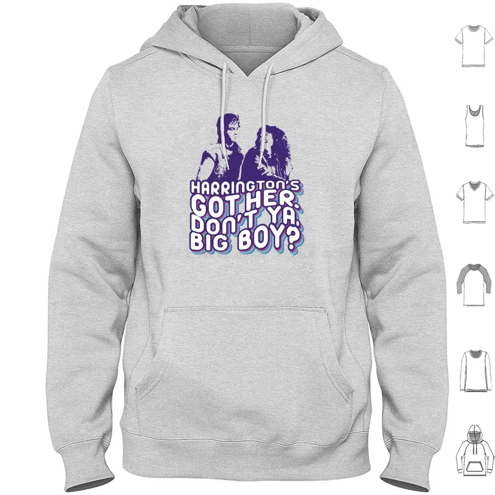 Don't Ya Big Boy Sudadera con capucha de algodón de manga larga Cita Palabras Vida Tv Eddie Munson Temporada 4 4 Mike Wheeler Eleven Dustin