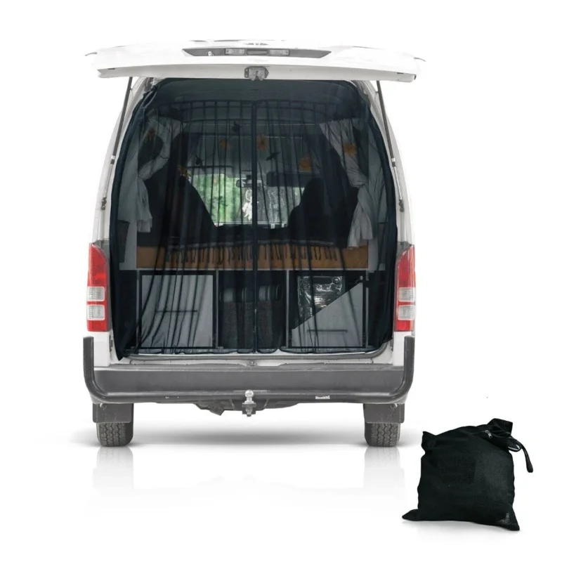 For VW T5 T6 Tailgate Barn Door Magnetic Insect Mosquito Fly Screen Net Camper Van Car Accessories