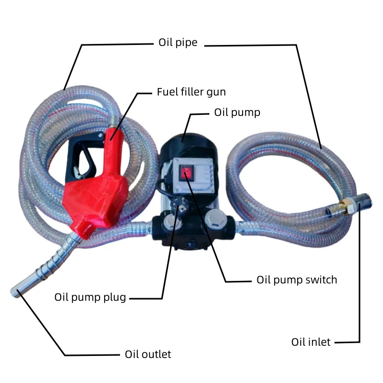 550W Simple Style Oil Pump Set 220v Electric Oil Pump
