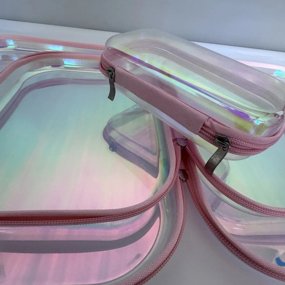 Transparent Laser Storage Box Organizer Design Simple Transparent Storage Box High Quality Desktop Size Desktop Organizer