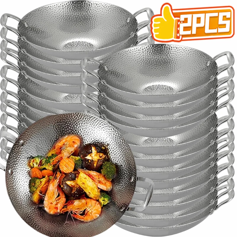 Sartén de panal de acero inoxidable, sartén antiadherente, olla de preparación de alimentos resistente a los arañazos, Pasta, carne, gachas, Ramen, olla caliente para cocinar