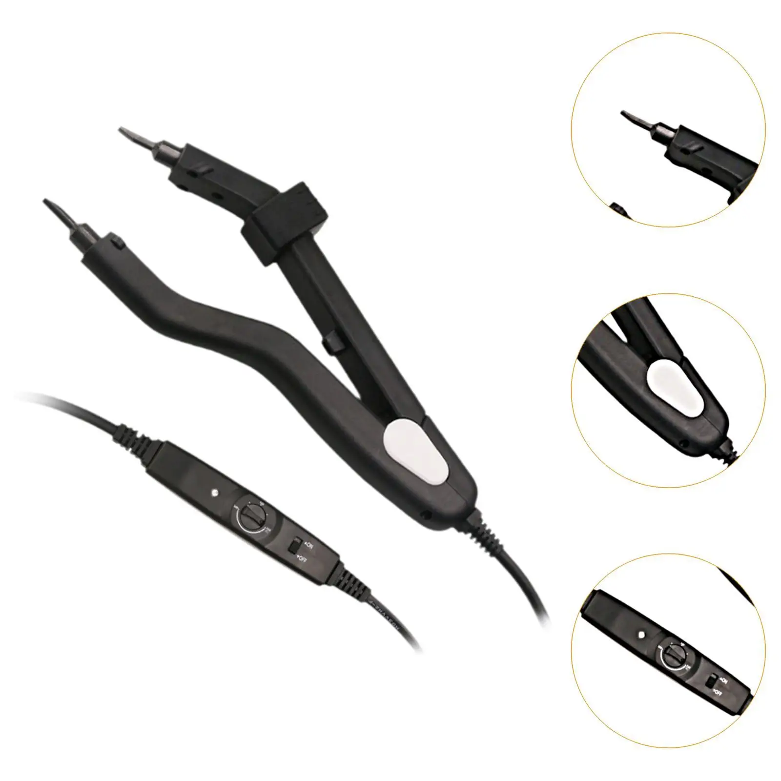 Fusion Heat Iron Connector Hair Extension Tool Melting Connector Barber Styling Heat Iron Wands Bonding Tools Fusion Keratin