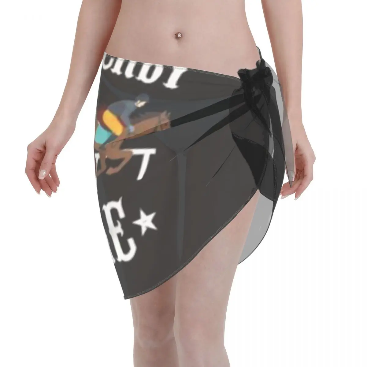 Promotion Talk Derby To Me Horse Racing Gift Women's Beach Wrap SkirtCoastal Morning Jog Beach Casual Wrap