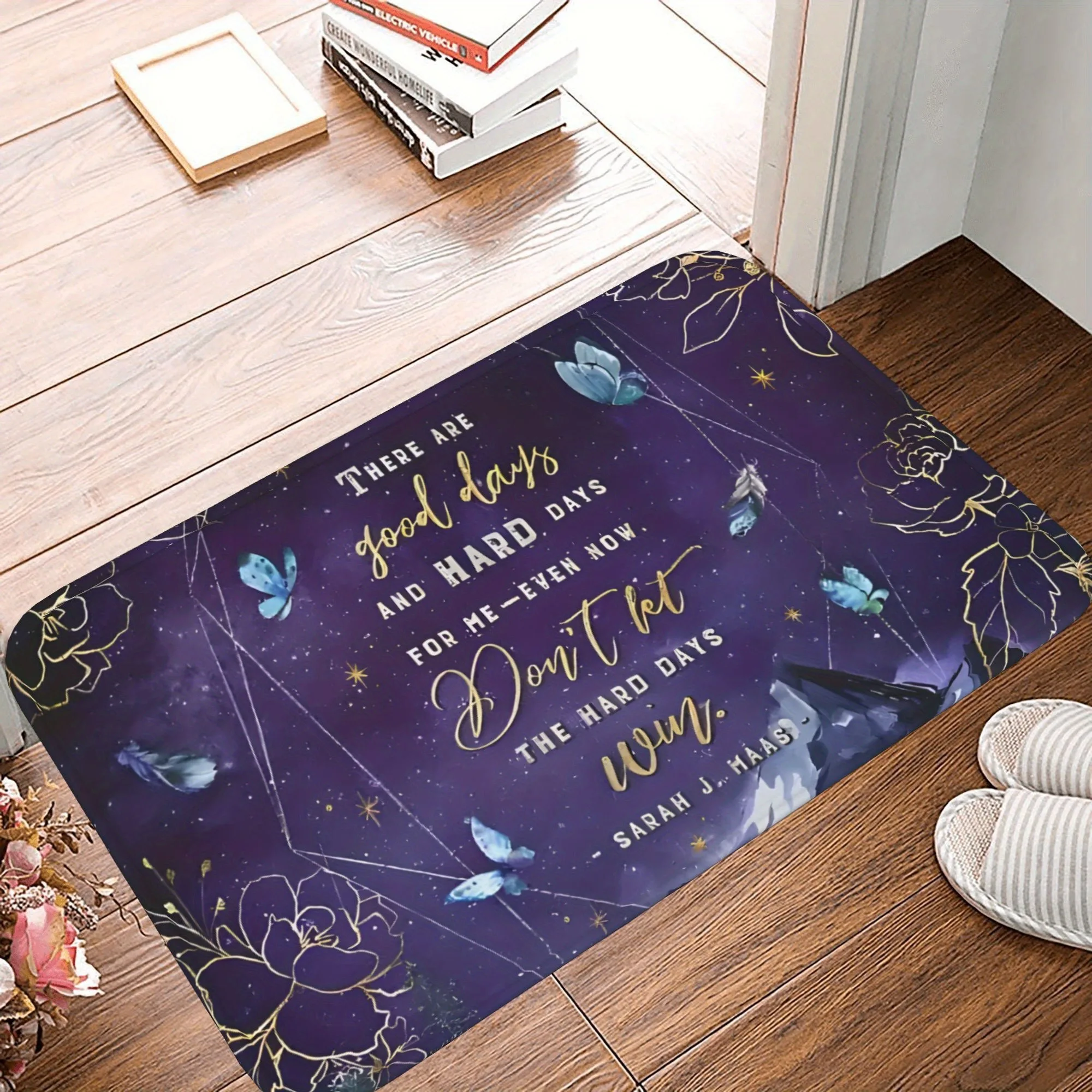 

1PC Good days Kitchen Rug Non-Slip Door Mat Pop design Bathroom Rug Bath Mat Carpet for Home Sink Laundry Decoreeree