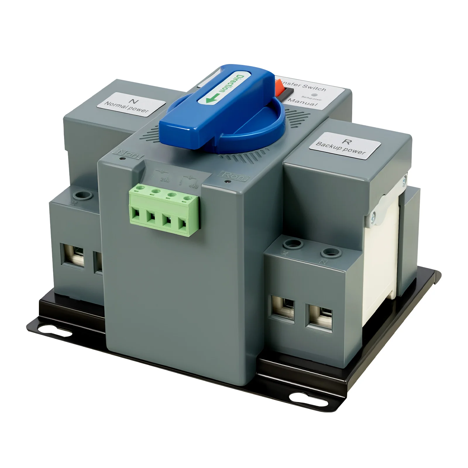 2P 63A Dual Power Automatic Transfer Switch 110V Generator Transfer Switch Changeover Switch for Elevators, Surveillance, Office