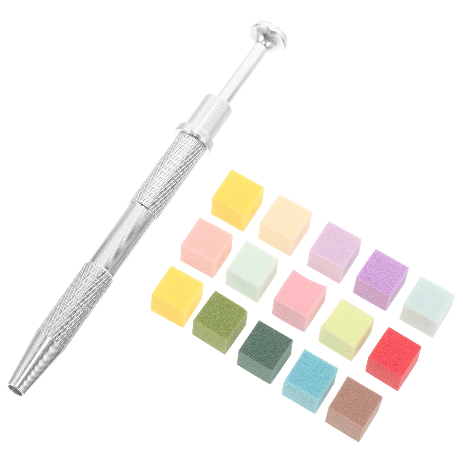 1 مجموعة مسمار الإسفنج لمزج سلس لينة الملمس تطبيق دقيق منصات ملونة قبضة أداة مسمار الفن مانيكير #1