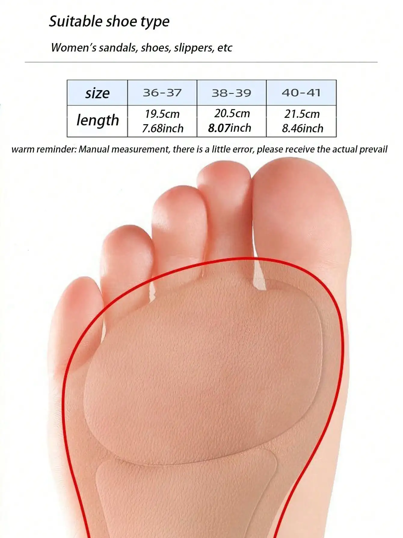 1 Paar selbstklebende, atmungsaktive, rutschfeste High-Heel-Kissenpolster für Damen, Sandalen mit weichem Boden, Absätze für Damen – Detail 1