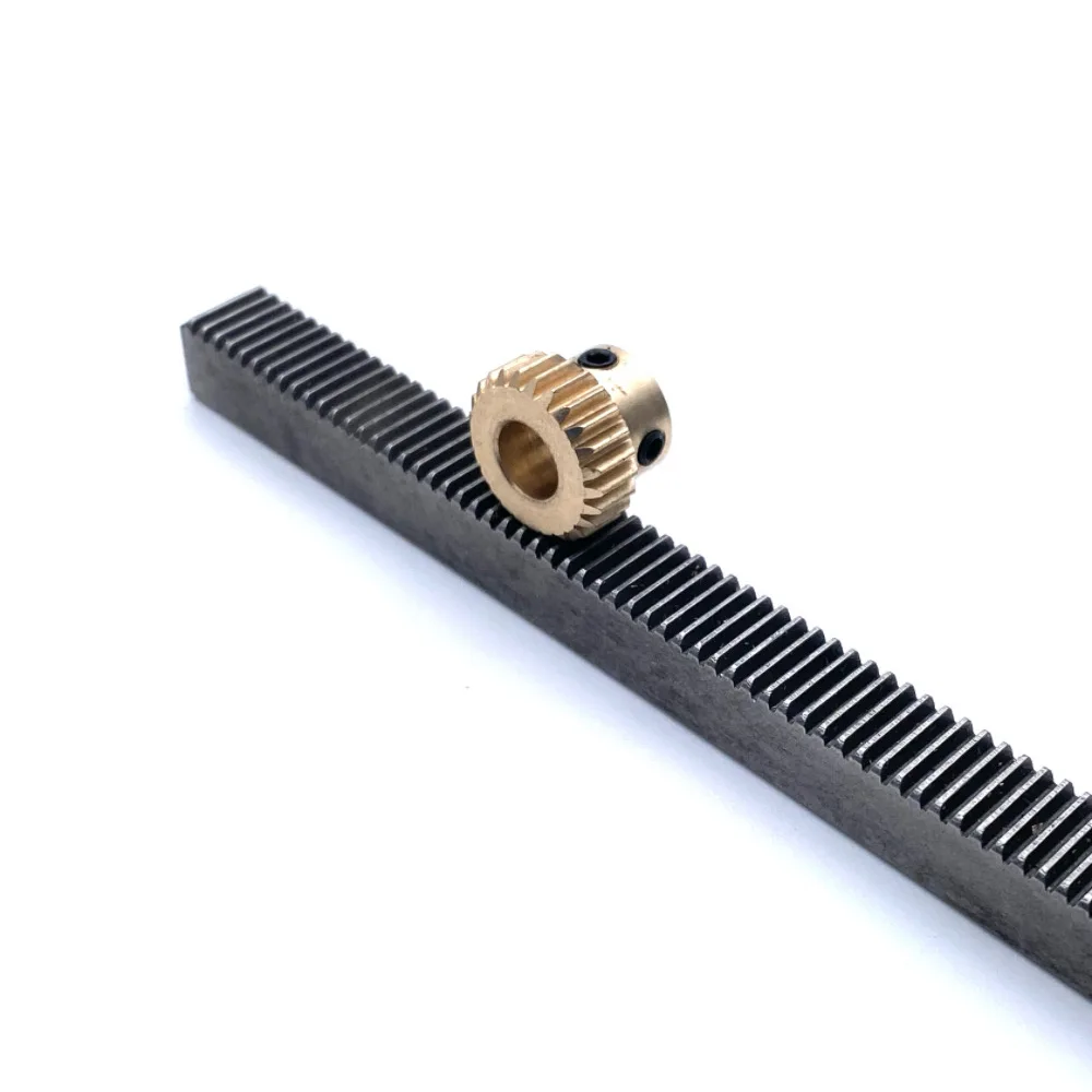 Precision 0.5M Copper/Steel Rack 5/8/10mm-W 5/8/10-H 50/100/150/200/250/300 Length Straight rack DIY Guide Rail Slide Block Part