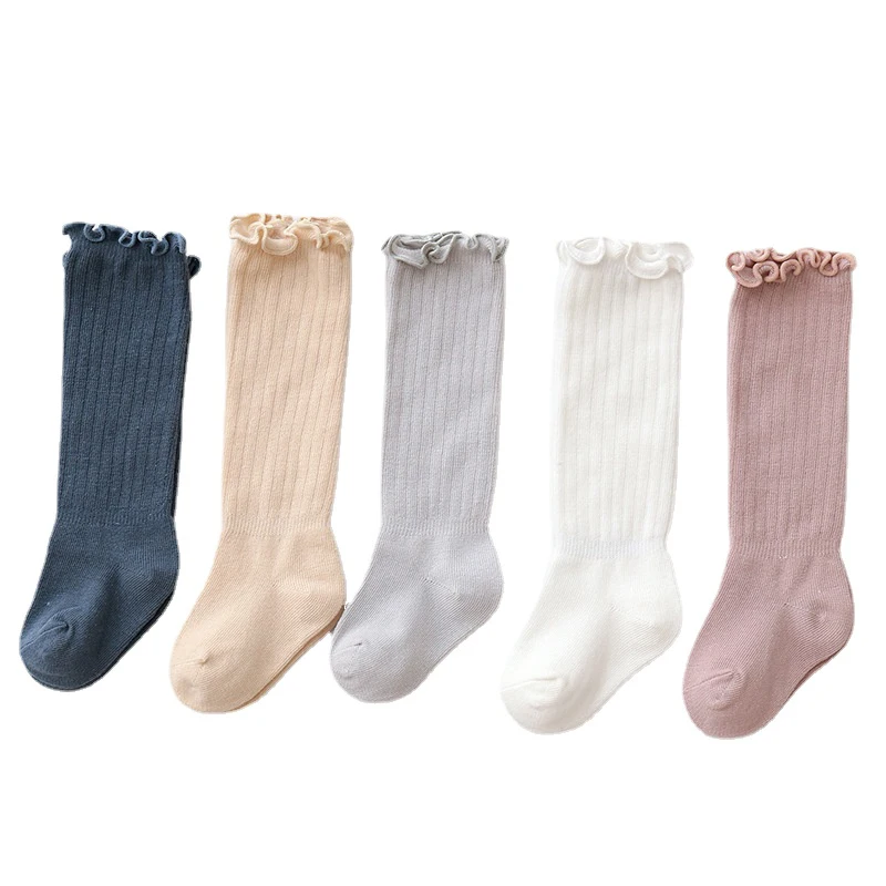 Baby Socken Mädchen Nicht Slip Neugeborenen Nette Knie Hohe Socken kinder Mather Kinder Prinzessin Baumwolle lange Socken Baby Zubehör