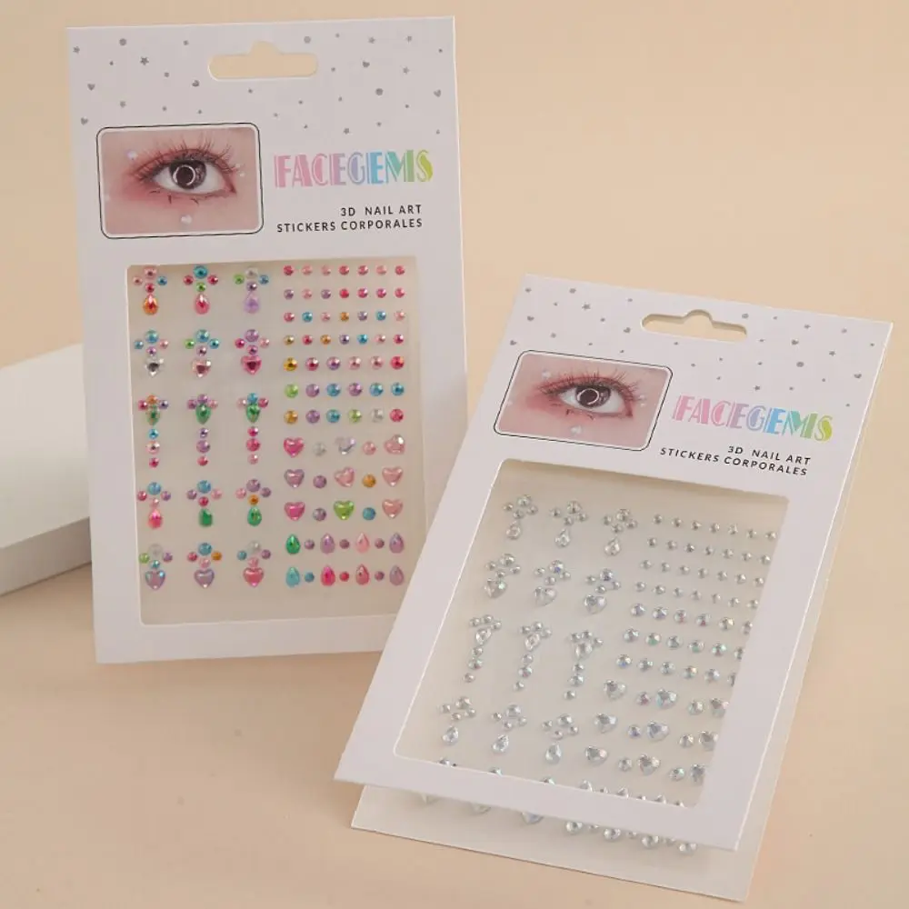 

Инструменты 3D украшения для ногтей жемчуг татуировки на лице наклейки цвета тела бриллианты наклейки со стразами для лица подводка для глаз алмазные наклейки