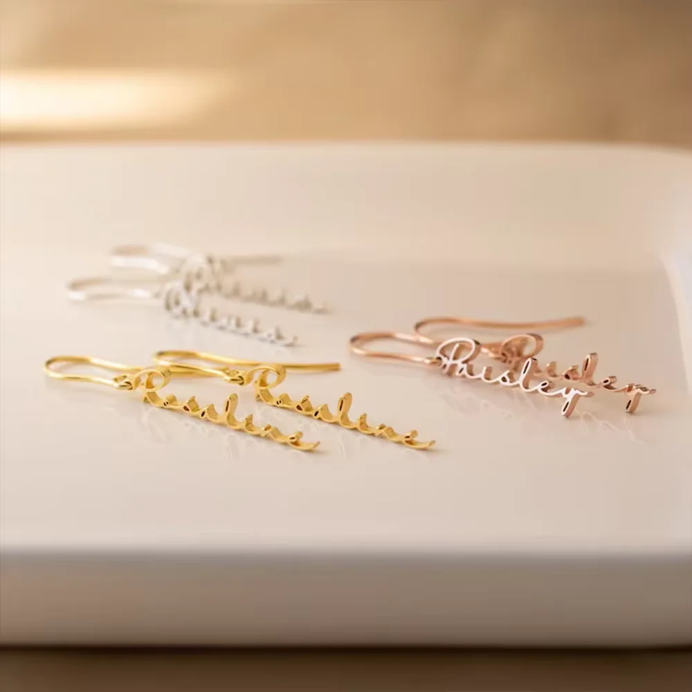 

Customized Personalized Earrings, Stainless Steel Jewelry Women's Earrings, Suitable For men To give to their wives. Mom's Gift