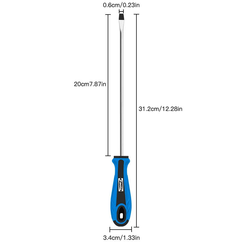 One letter screwdriver 6 × 200mm large with magnetic screwdriver