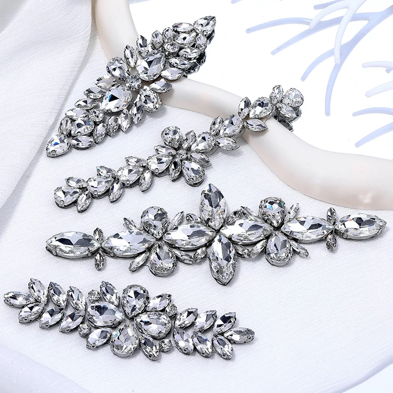 QIAO Kristallklare Hotfix-Strasssteine, Diamant-Aufbügelornament für Kleidung, Tasche, Kapuzenpullover, Dekorationen, Zubehör – Detail 6