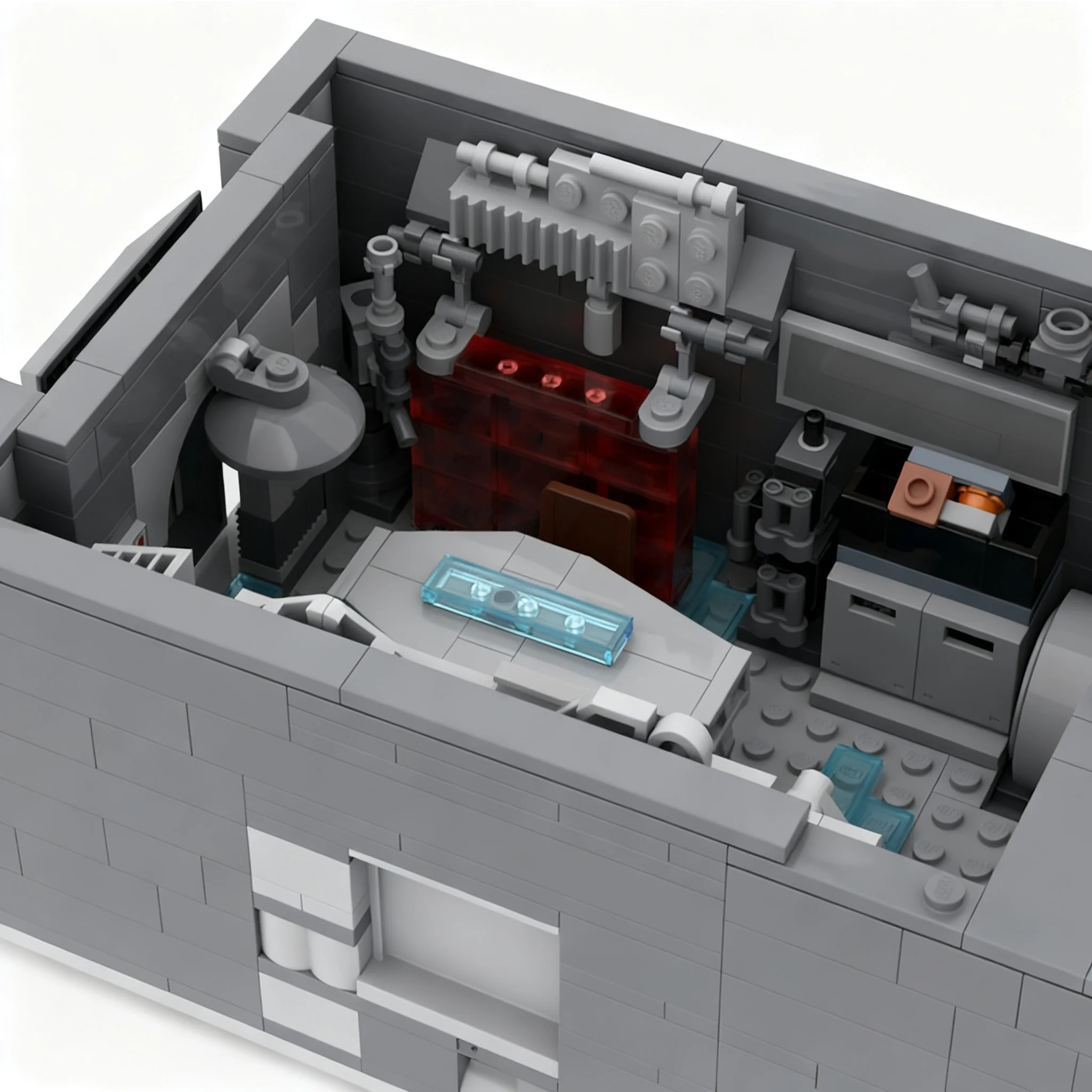933pcs MOC Guardians Of The Galaxy Ship Interior Milano Super Heroes Marvelal The Infinity Saga Model Building Blocks Toy 3D