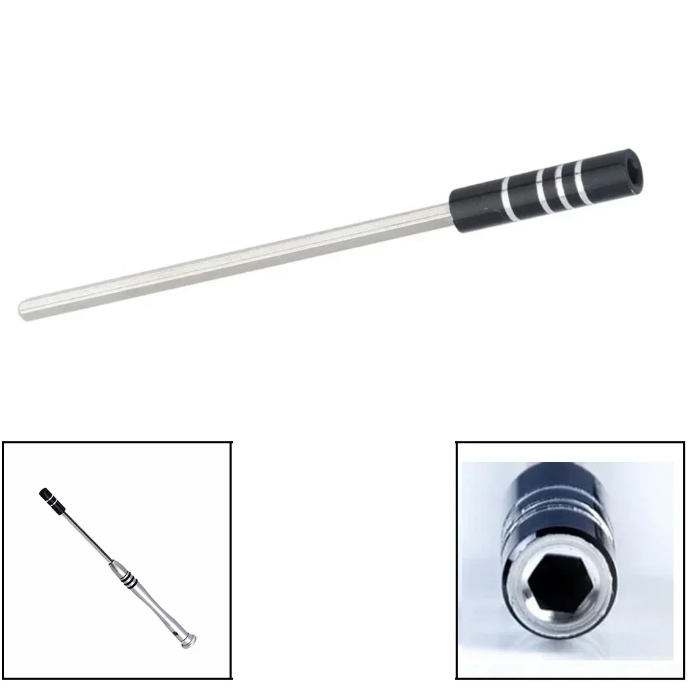 Magnetic Metal Shaft Extension Bar Rod Socket Adapter Screwdriver Bit Holder For 1/8\