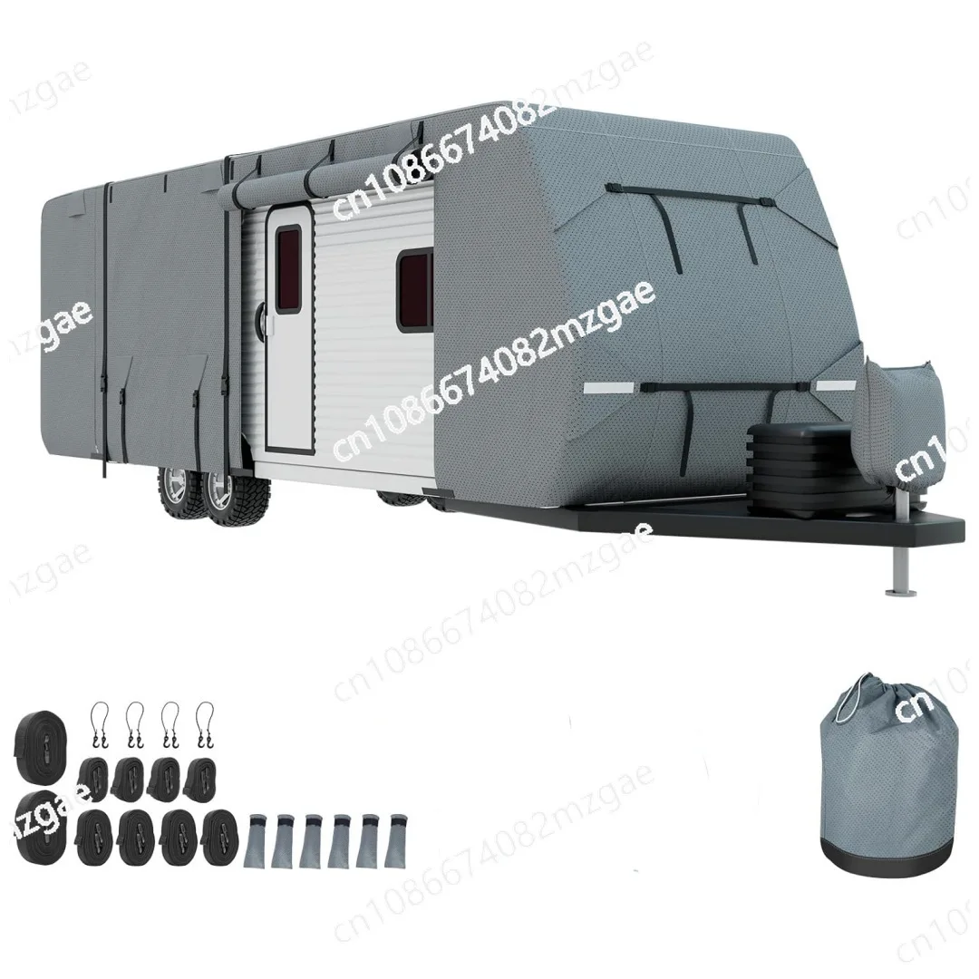 Rainproof and dustproof RV cover factory direct sales car clothes station wagon large outdoor camping sunshade dust cover