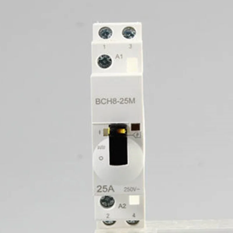 家庭用モジュラーコンタクタ,手動制御スイッチ,2p,25a,220v,230v,50hz,60hz,2no,1no,1nc,2nc