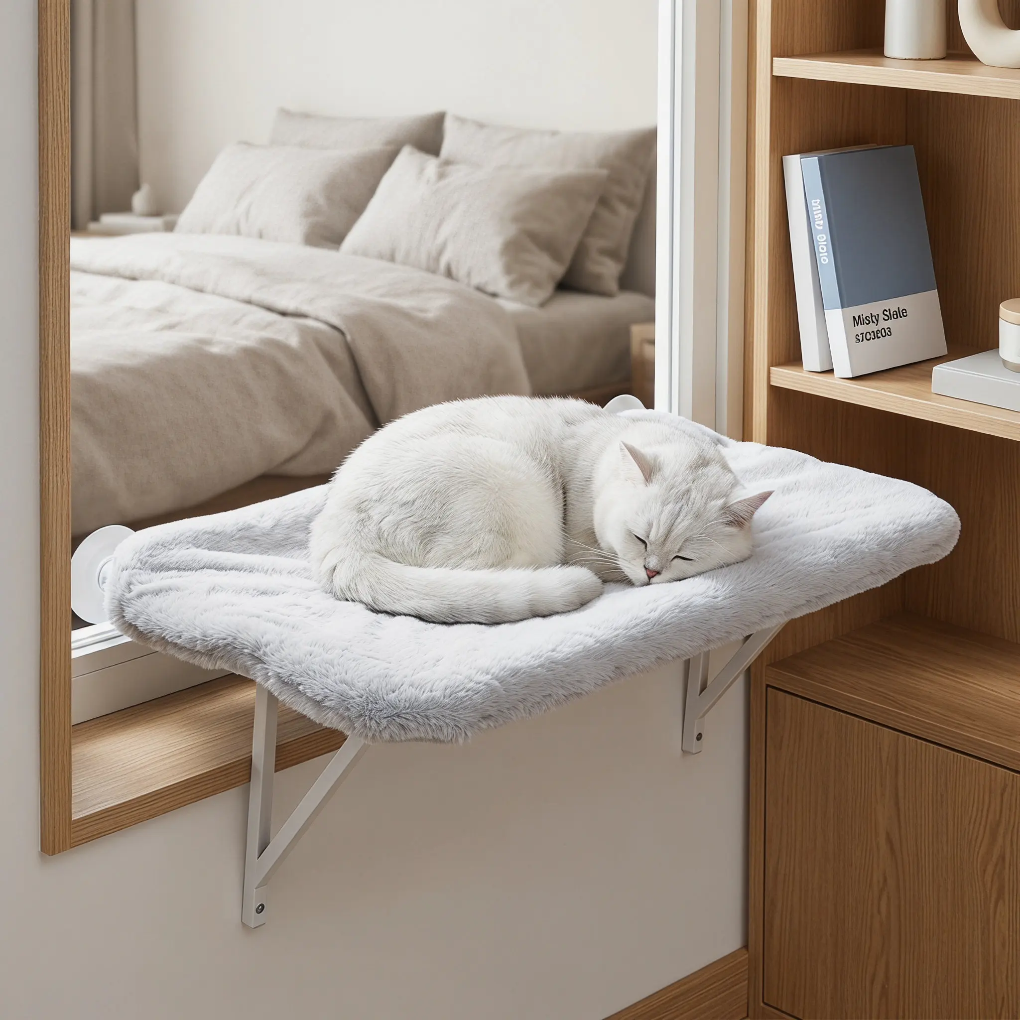 Detachable Cat Suction Cup Hammock Cover Breathable Foldable Replacement Sleeve Perch Cover Indoor Window Seat