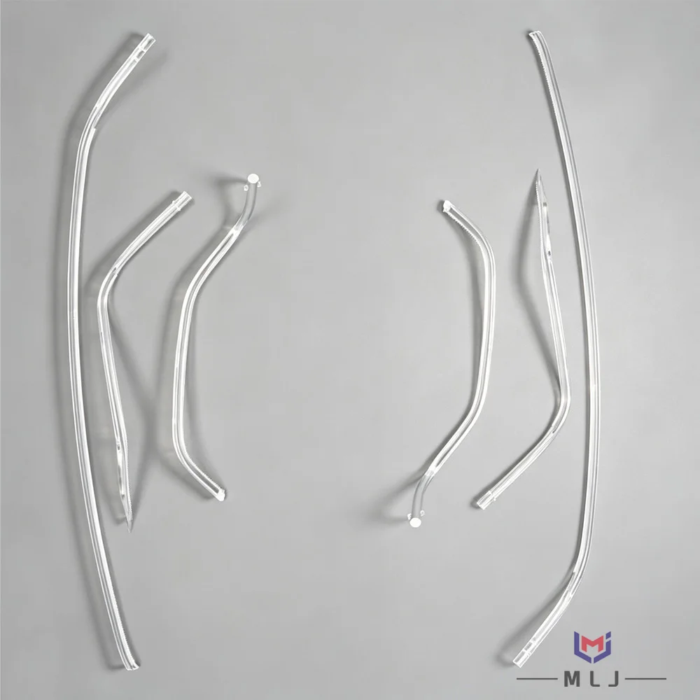 For Audi A5 S5 B8.5 2012-2016 Headlight Angel Eyes DRL Acrylic Light Guide Strips Tubes Daytime Running Light Replacement Parts