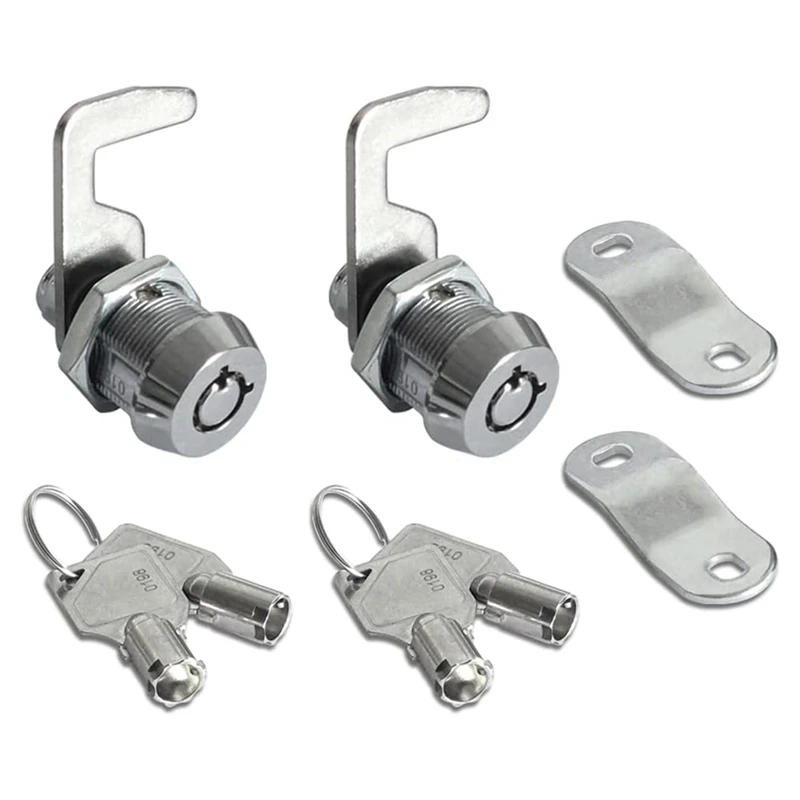 

Drawer And Cabinet Lock Tubular Cam Replacement Lock Hook With Key For Storage Door Security File Drawer Cabinet