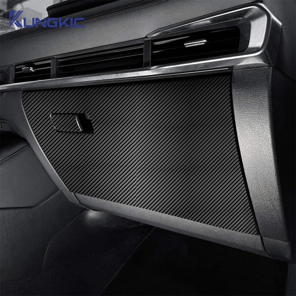 For Mazda 3 Axela 2019 2020 2021 2022 2023 2024 2025 LHD RHD Car Copilot Box Anti-kick Suede Carbon Fiber Style Protect Sticker