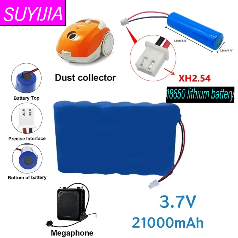 3.7V Rechargeable Lithium Battery Pack 18650 1S1P-1S6P 2.5/5/7/10/12.5/15Ah LED Light Bluetooth Speaker Emergency DIY Battery