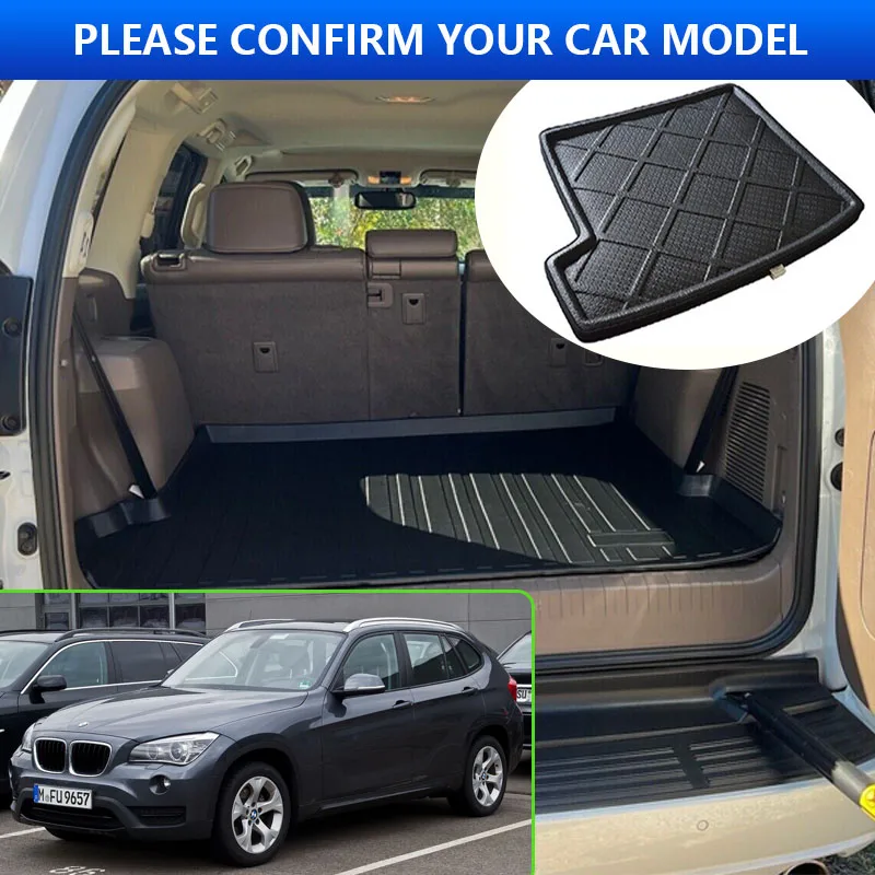 For BMW X1 E84 2010~2015 2011 2012 2013 2014 Car Rear Trunk Protector Pads Auto Waterproof Liner Anti-Fouling Mats Accessories