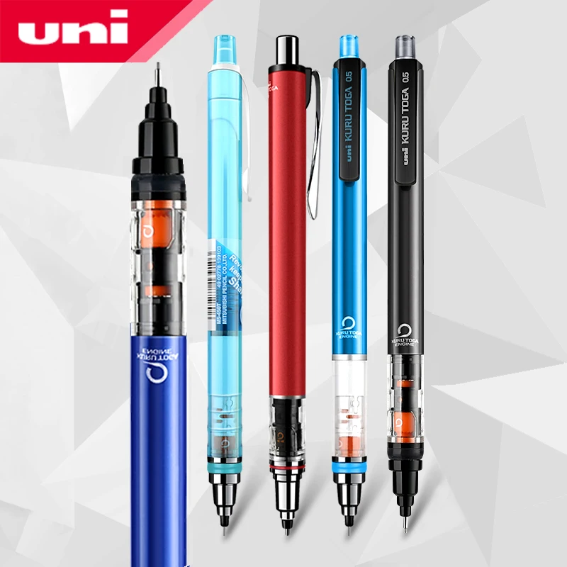 Uni-conjunto de Lápis Rotativo Mecânico Papelaria Automática Japão Kuratoga M5450 M5559 M5-452 M5-450t 0.5 mm
