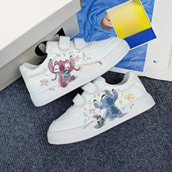 Disney kids Stitch Princess śliczne buty na co dzień antypoślizgowe buty sportowe z miękkim spodem na prezent dla dziewczynki