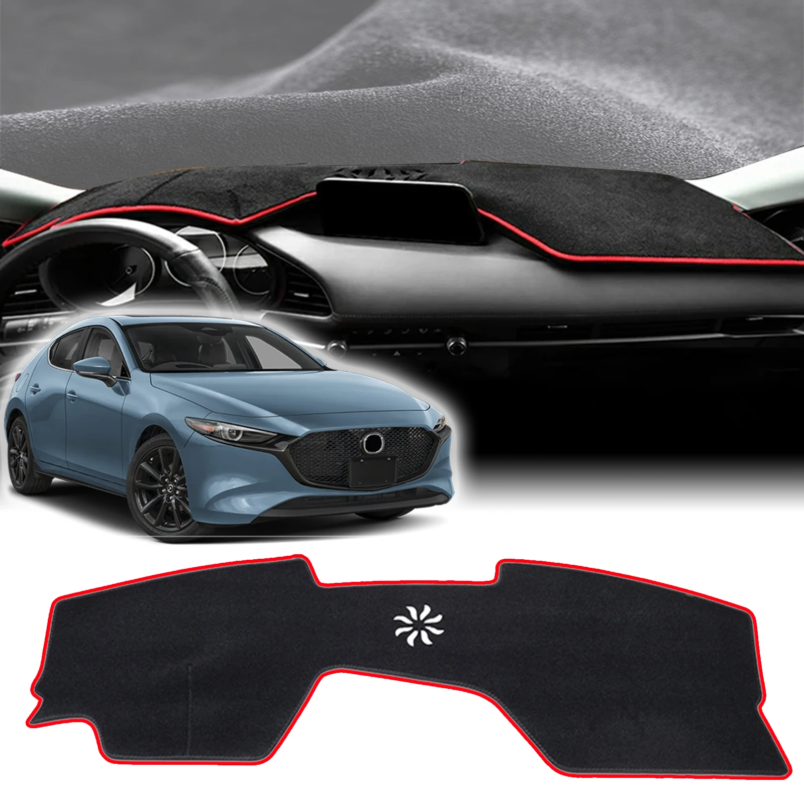 

fit for Mazda 3 Axela BP 2019 2020 2021-2025 Car Dashmat DashMat Sunshade Dashboard Cover Pad Protective Carpet Accessories