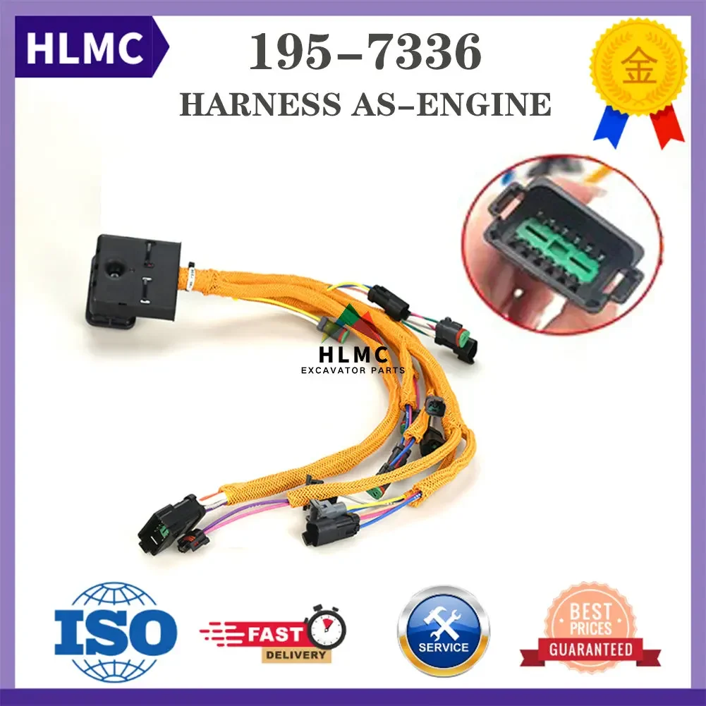 

E3126B E322C E325C 3126B оригинальное качество кабелей двигателя аксессуары жгут проводов экскаватора CA 1957336 195-7336 1957336