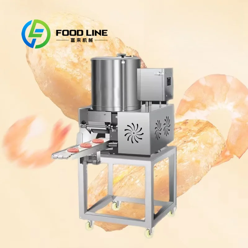 Automatic Hamburger Patty Forming Machine, High‑Density Patty Forming Not Easy To Break Burger Patty Processing Equipment