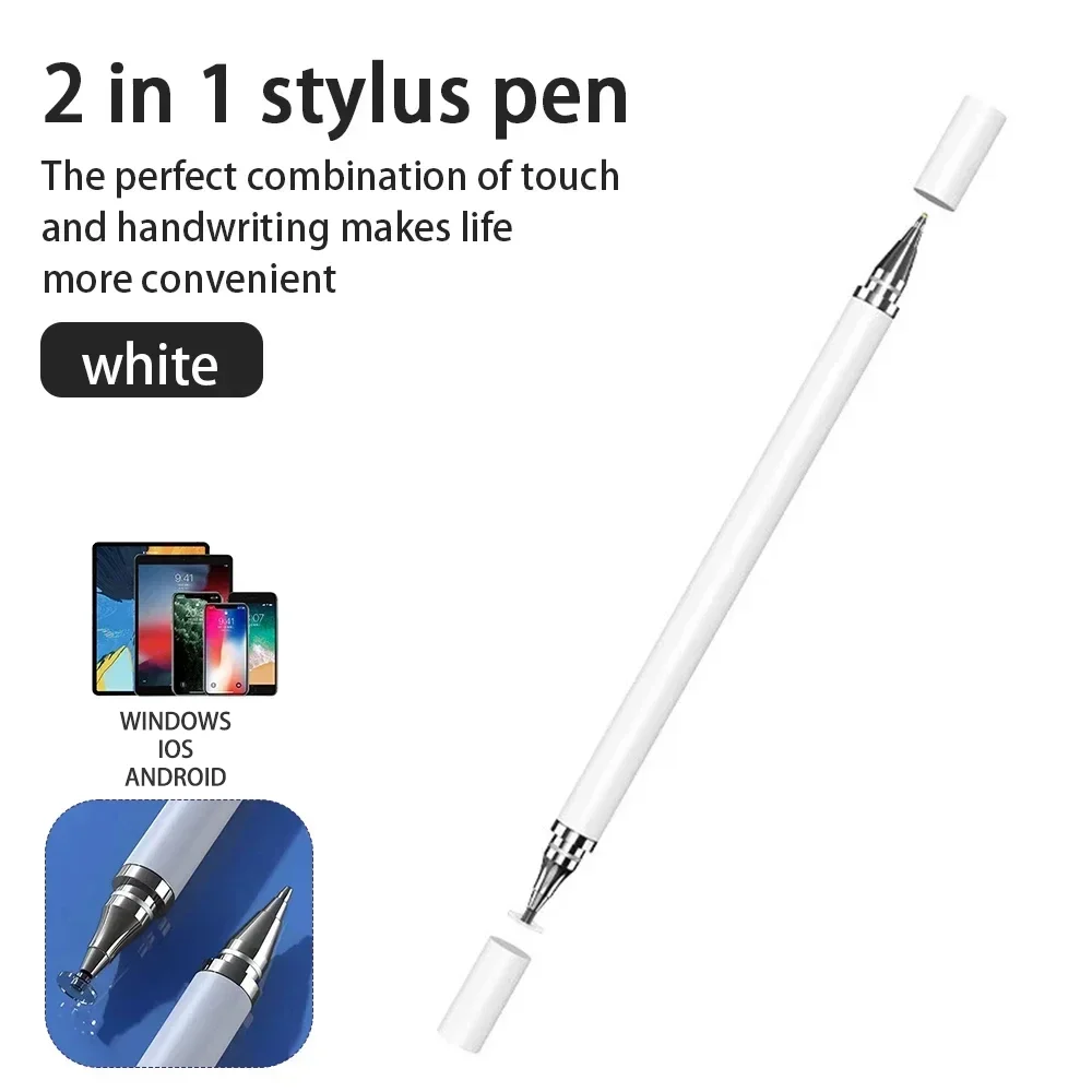 

2in1 Stylus Pen Universal — Tablet Mobile Android iOS Phone iPad Accessories, Capacitive Screen Touch Pen for Drawing