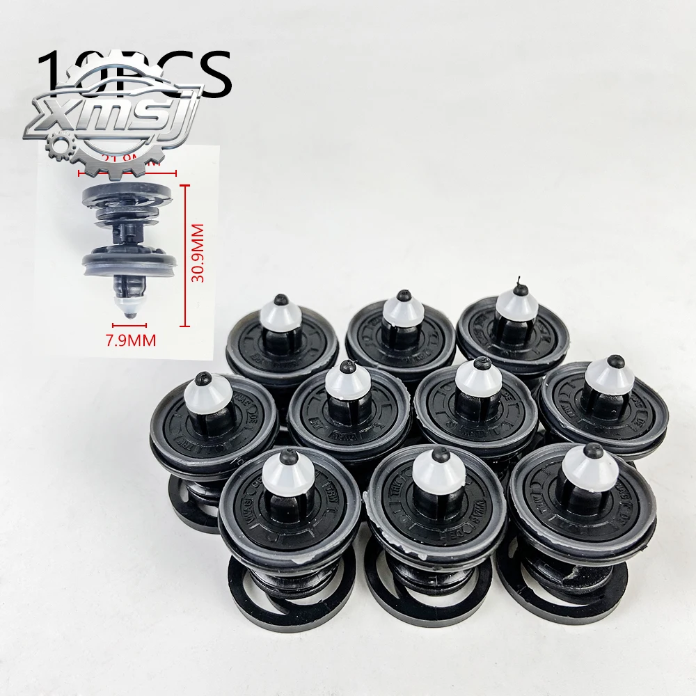 

Hebilla de panel embellecedor de puerta, 10 Uds., para VW Golf Tiguan Jetta Audi A4 A6 Q5 Q3 Skoda Seat