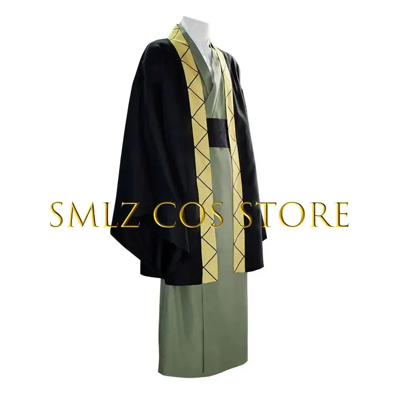 Силисли AFukuzawa Yukichi аниме Bungo Stray Dogs костюм мужское кимоно костюм Хэллоуин вечерние косплей парик униформа 2025 ☆   Новый