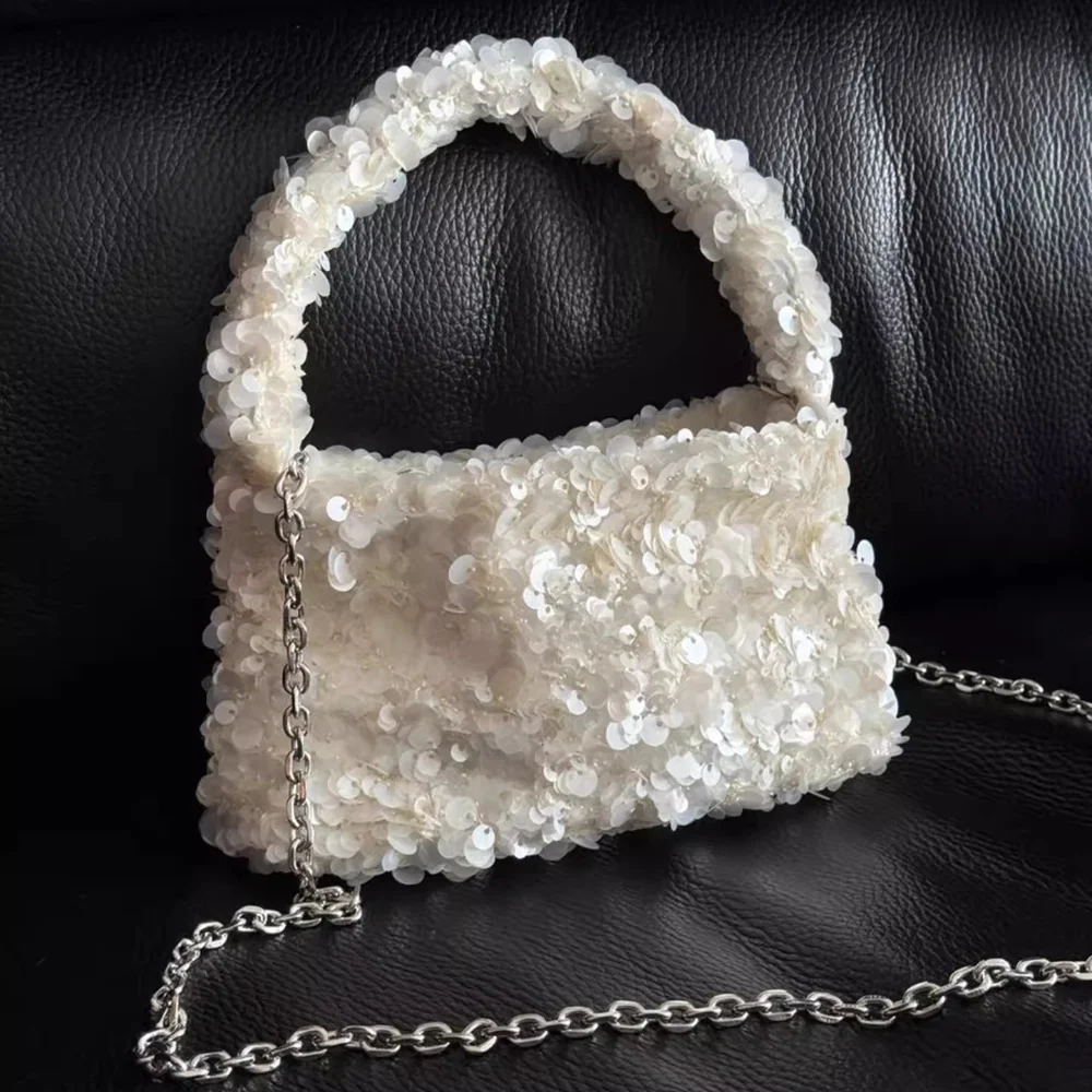

Sequin Handbag for Women Fashionable High-end Evening Bag Versatile Chain Shoulder Crossbody Bag