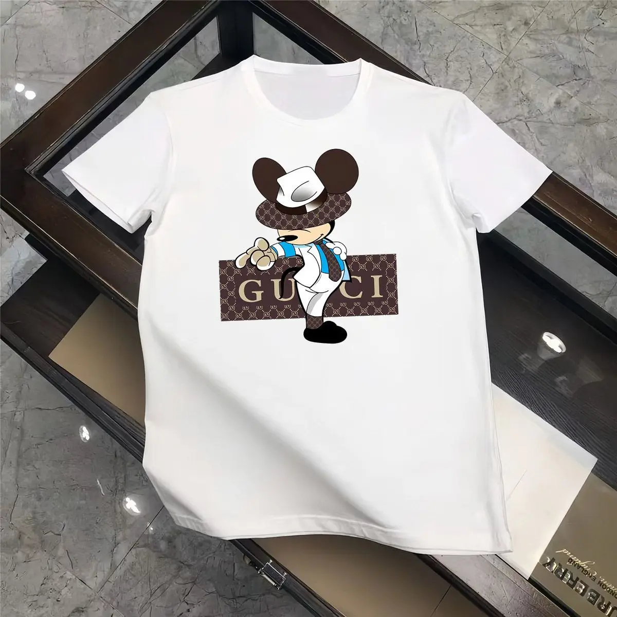 

Trendy Brand Disney Mickey Mouse Cotton Large Size T-shirt Internet Celebrity Half Sleeve Couples Popular Unisex Maternity