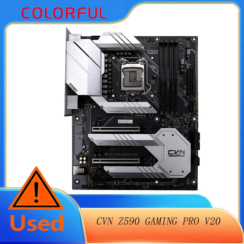 

Colorful CVN Z590 Gaming Pro V20 ATX Motherboard, Intel Z590 Chipset, LGA 1200 Socket, Supports Max. 64GB DDR4