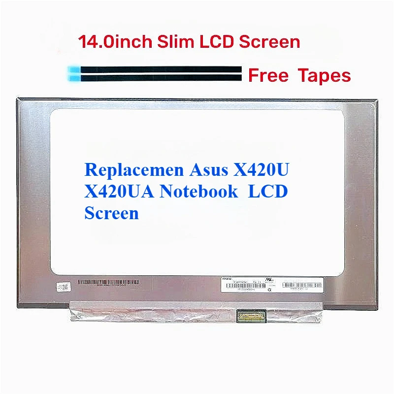 

Для ноутбука Asus X420U X420UA ЖК-экран со светодиодной подсветкой IPS панель дисплея 1920*1080 EDP 30-контактный